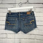 American Eagle  Distressed High-Waist Jean Shorts 0 Super Stretch Casual Summer Photo 7