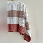 moon & madison Striped Chunky Cropped Knit Sweater Photo 15