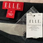 Elle  Black and Red Striped Pencil Skirt Photo 2