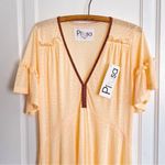 pitusa • Inca midi dress beach coverup sheer orange cheetah pattern resort Photo 2