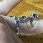 Natural Kyanite Sterling Silver Snake Ring Size 6 Blue Photo 2