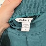 Athleta Playa Linen Wide Leg Crop Pants in Turquoise Size 2 Photo 7