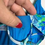 PacSun Salero swim by tie side one piece swimsuit blue floral women’s size XS Photo 9