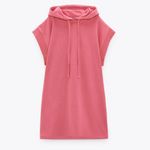 ZARA  Pink Sleeveless Hoodie Dress Photo 1