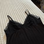 Gilligan O’Malley Slip Chemise Dress Nightgown Sz L Large Black Sleeveless Photo 1