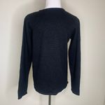 CRAZY HORSE  Black Cream Herringbone Sweater Patchwork Sz Small Photo 1