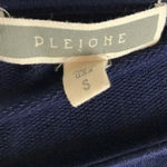 Pleione  • Navy Seersucker Stripe Peplum Blouse Photo 2