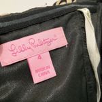 Lilly Pulitzer Gold and Black Silk Dress Photo 7