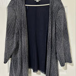 Catherines New women’s plus size navy silver sparkly jacket cardigan 24W Photo 0