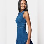 Bebe  Western Mini Denim Studded Dress size 10 Country Party Cocktail size 10 NWT Photo 1