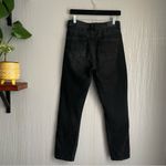 American Eagle Highest Rise Mom Jean Size 4 Black Distressed Photo 3