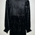 Baltic Born NWT  Kele Crushed Velvet Mini Dress black medium Photo 0
