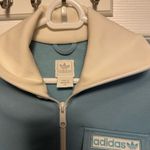 Adidas Light Blue and White vintage Jacket Photo 5