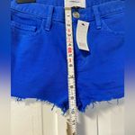 Current/Elliott NWT Current Elliott Nautical Blue Denim Cut off Boyfriend Short size 25 Photo 5
