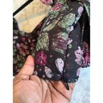 ZARA Floral Puff Sleeve Square Neck Crop Top M Photo 8