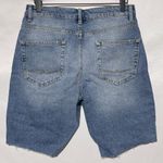 ASOS New Design Raw Hem Distressed Denim Shorts Mid Wash Vintage Men's Size 30 Photo 9