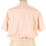 Nike Women's Air Pique Crop Polo Top Shirt in Light Blush Pink Size XL Photo 3