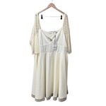 Unique Vintage NEW  Polka Dot Lamar Bridal Swing Midi Dress Ivory White 5X NWT Photo 1