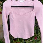 Glassons Ribbed Light Pink Baby Pink Long Sleeve Top Sweater Size Medium Photo 0