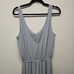 Show Me Your Mumu Kendall Sz Large Steel Blue SL24 Bridesmaid Lined Maxi Dress Photo 5