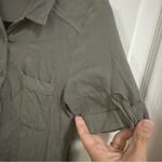 Lulus LULU’S Oxford Comma Olive Green Mini Shirt Dress Women’s size XS Photo 3