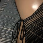 My Michelle  stripped plaid wrap dress Photo 4