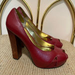 Colin Stuart  Red Heels with Chunky Heel and Platform Photo 0