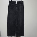 Maeve Anthropologie The Colette Full-Length High-Rise Wide-Leg Jeans Sz 33T Noir Photo 4