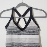 Black and Gray Stripe Athletic Tank Top Size Small Nike Striped Tank Photo 2