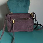 Rebecca Minkoff Plum Purple Leather Brushed Suede Crossbody Bag Purse Photo 3