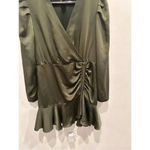 Steve Madden Revolve Nyla Mini Dress in Olive Green Sz 8 Photo 3