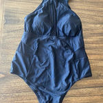 Cupshe  High Neck Mesh Cutouts One-Piece Swimsuit – Black – Size 0X – NEW! Photo 0