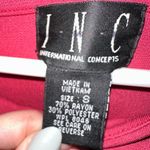 INC International Concepts Draped Cowl Neck Sleeveless Bodycon Red Midi Dress Photo 5