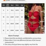 NWT Swmmer Liket One Piece Swimsuit Sexy Halter Bathing Suit Tummy Control Sz XL Black Photo 3
