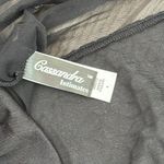 Cassandra Intimates Black Velvet And Sheer Slip Size Small Black Photo 10
