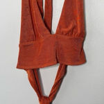 White Fox Boutique White Fox rustic orange hunter cropped top size medium Photo 0