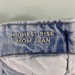 American Eagle Women Paper Bag Waist Highest Rise Mom Jeans Size 8 Photo 6