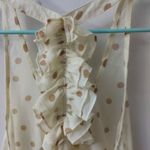 fab'rik fa'brik Polka Dot Ruffled Racerback Tank Top  L Coquette Girl Prints Twee Y2K Photo 3