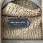 Wooden Ships Tan Brown Knit Mohair Open Long Cardigan M/L Photo 2