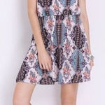 ✨Multicolour Spaghetti Halterneck Print Dress✨ Black Size L Photo 0