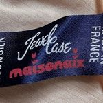 VTG 60s Jewel Case Maisonaix Silk Sheer Long Pale Peach Scarf 10.5” X 45” France Photo 4