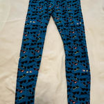 LuLaRoe  Blue Leggings with Sunglasses Print Photo 0