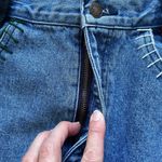 Jordache Women's Patchwork Embroidered Denim Mini Jean Skirt Size 28" Waist Photo 5