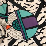 Louis Feraud Vintage 80s Multicolored Memphis Pattern Multicolor Blazer Jacket 6 Photo 4