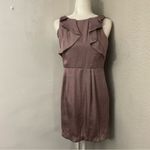 Loft  Ann Taylor Blush Ruffle Sheath Dress 6P Corporate Siren Coquette Girl Photo 2