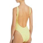 frankie's bikinis Frankie’s Bikinis x Pamela Anderson NWTs Pacific Yellow Floral Print One Piece Photo 1
