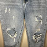 Princess Polly Behati Distressed Raw Hem High Rise Straight Leg Denim Jeans Photo 4