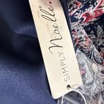 Noelle Navy and Red Paisley Midi Dress Blue Size XS Photo 2