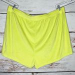 Old Navy  NEW 4X Neon Green Drawstring Waistband Pull On Terry Knit Lounge Shorts Photo 1