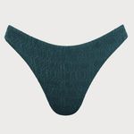 BERLOOK Dark Green Textured Bikini Bottom ONLY 09 Photo 6